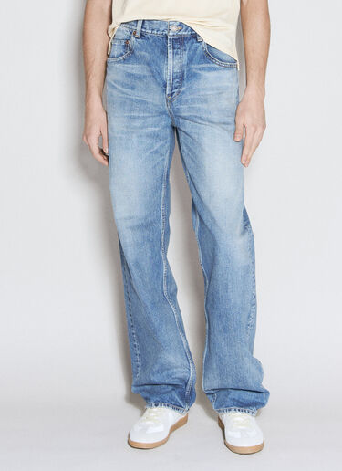 Saint Laurent Long Baggy Jeans Blue sla0156005