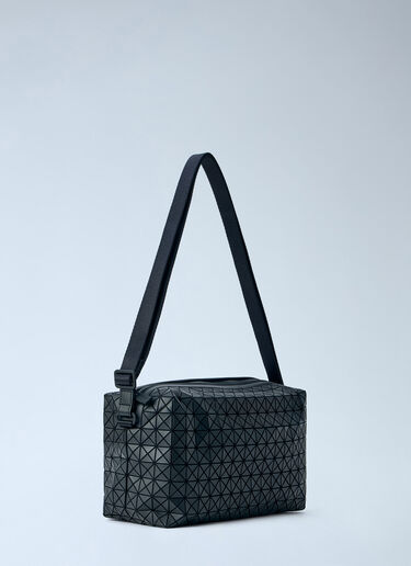 LN-CC® - Bao Bao Issey Miyake: Saddle Crossbody Bag - Black Bao Bao Issey Miyake Saddle Crossbody Bag Black bao0366010