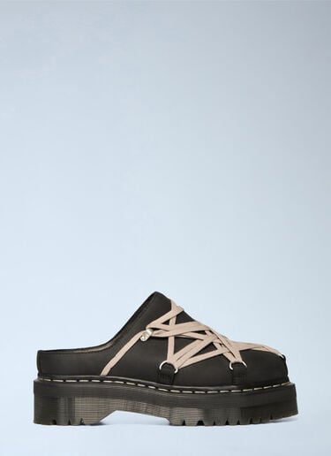 LN-CC® - Rick Owens x Dr. Martens: Quad Sole Megalace® Mules - Black Rick Owens x Dr. Martens Quad Sole Megalace® Mules Black rod0166003