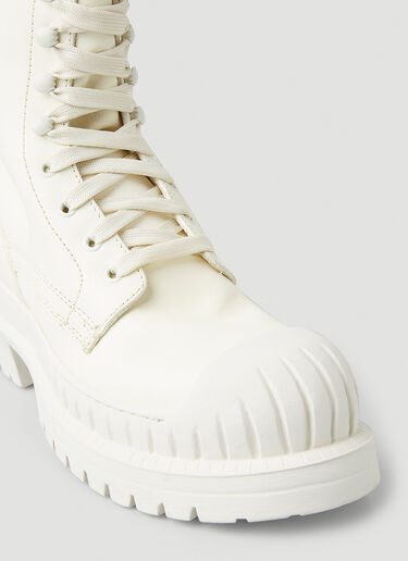 Acne Studios Lug Sole Ankle Boots White acn0246053