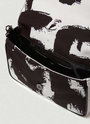 Alexander McQueen Graffiti Print Shoulder Bag Black amq0249059