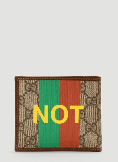 Gucci Fake Not Bi-Fold Wallet Brown guc0142003