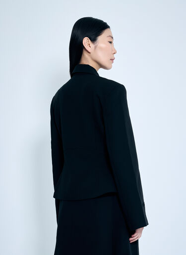 GANNI Light Twill Suiting Blazer Black gan0259032
