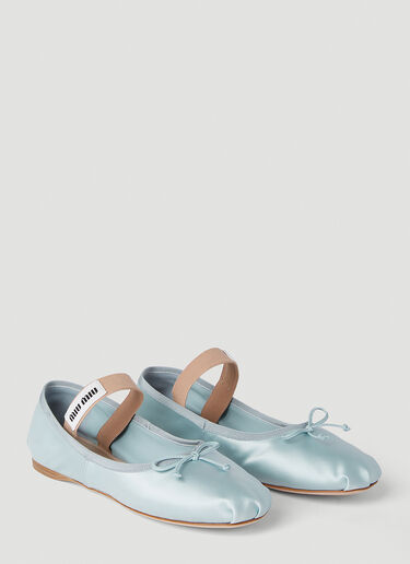 Miu Miu Ballerina 平底鞋 蓝色 miu0252028