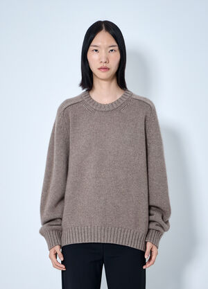 Khaite Mae Cashmere Sweater Beige kha0265014