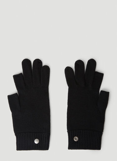 Rick Owens Touchscreen Gloves Black ric0153040