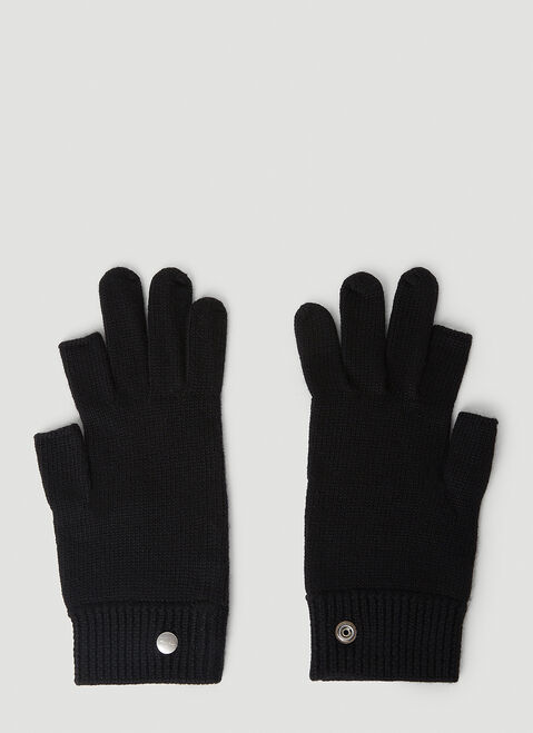 Stone Island Touchscreen Gloves Black sto0154096