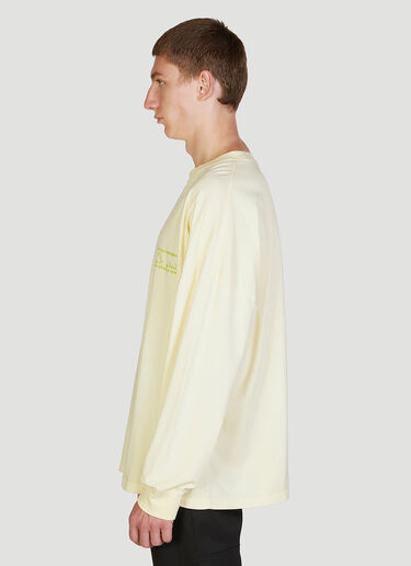 Martine Rose Oversized Long Sleeve T-Shirt Yellow mtr0152005