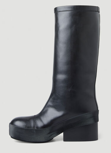 Raf Simons 라운드 토 부츠 블랙 raf0250011
