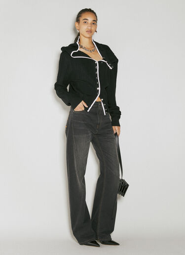 Chain Necklace Cardigan Y/Project Chain Necklace Cardigan Black ypr0254001