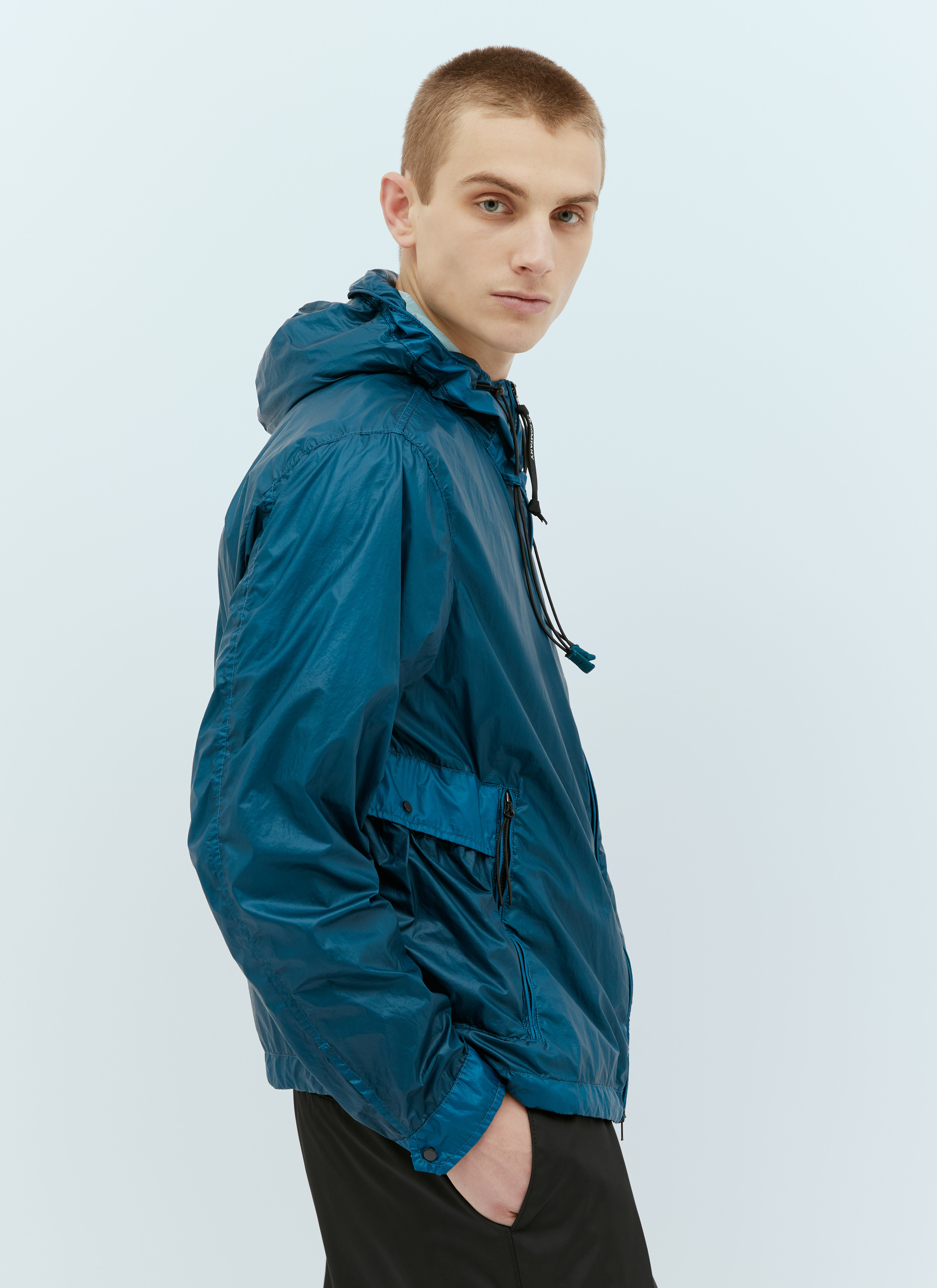 C.P. Company Men's' CS II Hooded Jacket in Blue | LN-CC®
