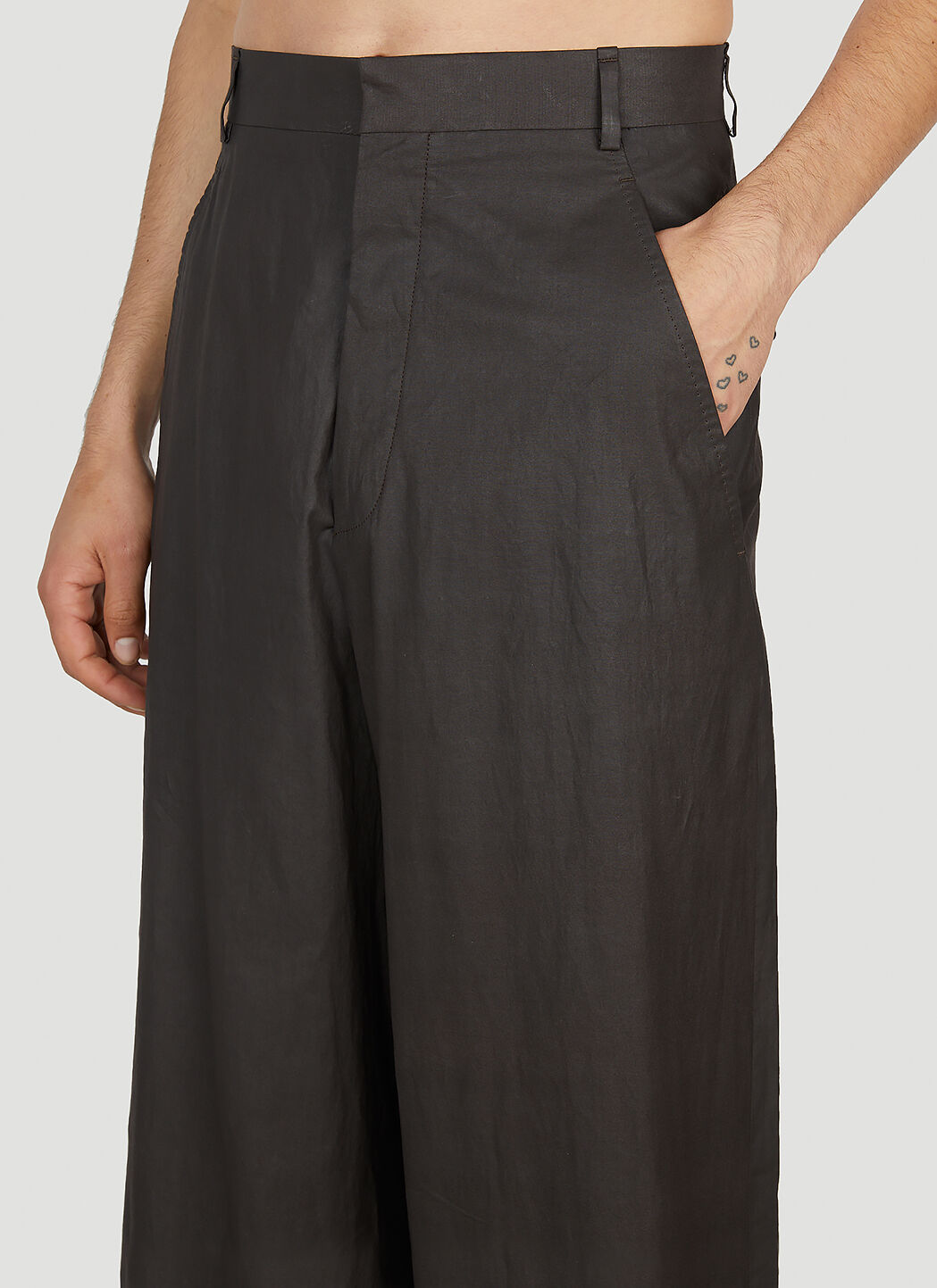 Ann Demeulemeester Men's' Achille Pants in Grey | LN-CC®