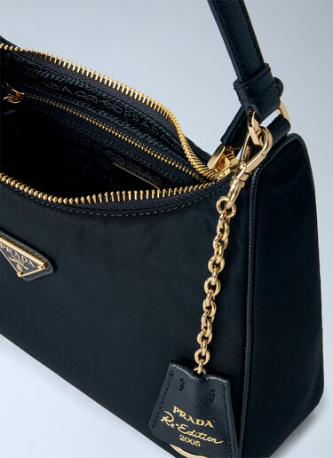 Prada Re-Edition 2005 Re-Nylon And Saffiano Mini Bag Black pra0266009