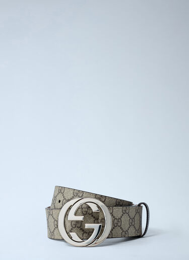 GG Supreme Monogram Buckle Belt Gucci GG Supreme Monogram Buckle Belt Beige guc0131030