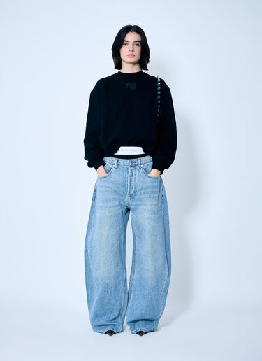 Alexander Wang Essential Puff Logo Sweatshirt Black awg0259021