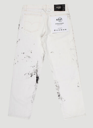 APJP Vintage Hand-Painted Jeans White apj0142010