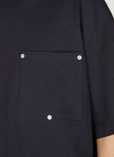 Bottega Veneta Heavy Japanese Jersey T-Shirt Navy bov0154001