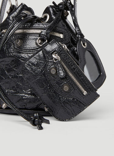 Balenciaga Le Cagole XS Bucket Bag Black bal0251104