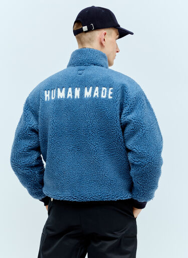 Human Made Boa Fleece Half-Button Jacket Blue hmd0155002