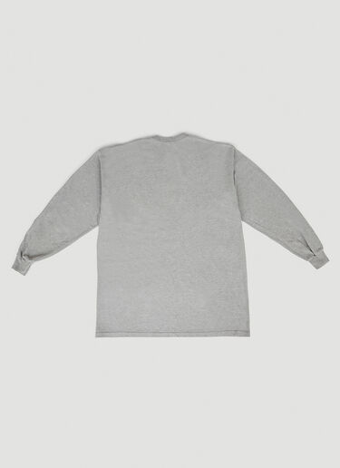 グラフィックプリント ロングスリーブTシャツ DRx FARMAxY FOR LN-CC グラフィックプリント ロングスリーブTシャツ グレー drx0349008