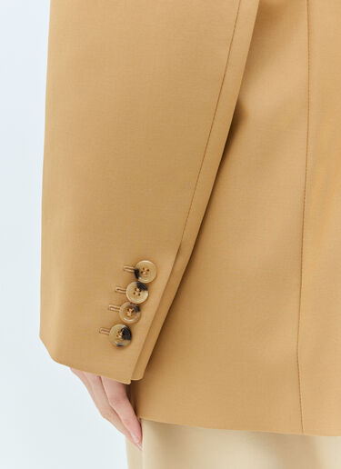 Max Mara Oversized Canvas Blazer Beige max0257004