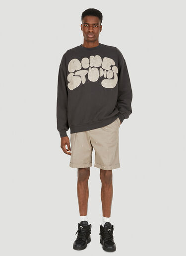 Acne Studios Embroidered Sweatshirt Dark Grey acn0150032