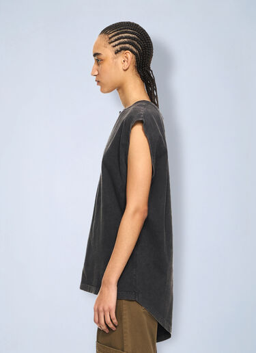 LN-CC® - Off-White: Butterfly Patch Open Back Tank Top - Beige Off-White Butterfly Patch Open Back Tank Top Beige ofw0264016