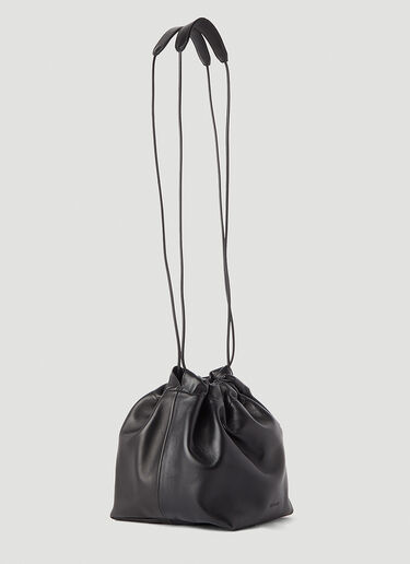 Jil Sander Drawstring Small Shoulder Bag Black jil0245034