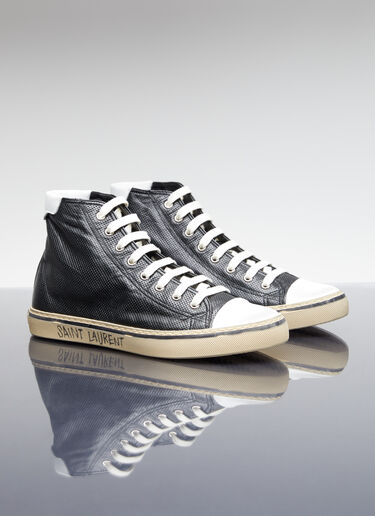 Saint Laurent Malibu High Top Sneakers Black sla0154035