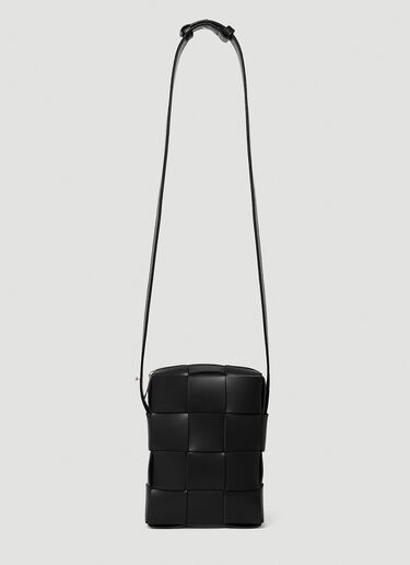 Bottega Veneta Cassette Structured Zipped Phone Pouch Black bov0154021