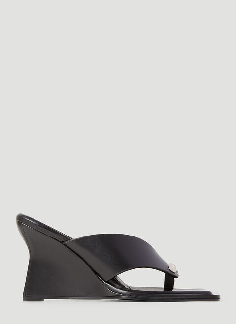 Paris Georgia Dune Wedges Black pag0254004