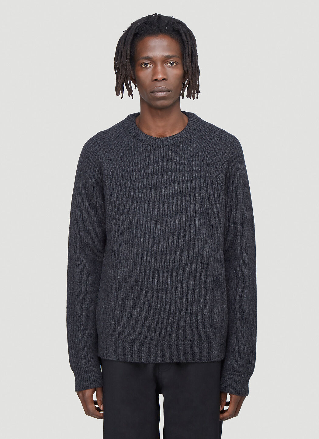 Maison Margiela Ribbed-Knit Sweater in Grey | LN-CC®