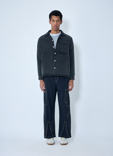 NÒMARYTHM TEXTILE Relaxed Button-Down Shirt Black nma0162004