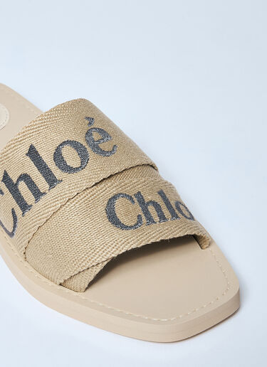 Chloé Woody Slides Beige chl0259029