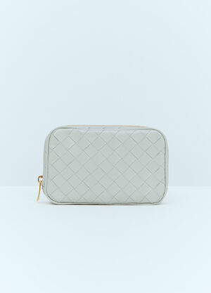 Bottega Veneta Small Intrecciato Zip Pouch Black bov0260027