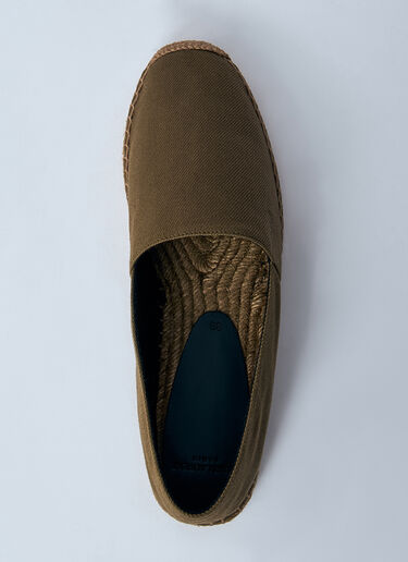 Saint Laurent Cotton Espadrilles Brown sla0259030