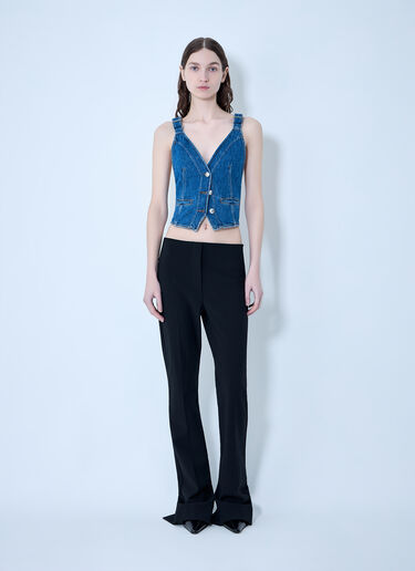 Buttoned Denim Vest Sportmax Buttoned Denim Vest Blue spx0264005