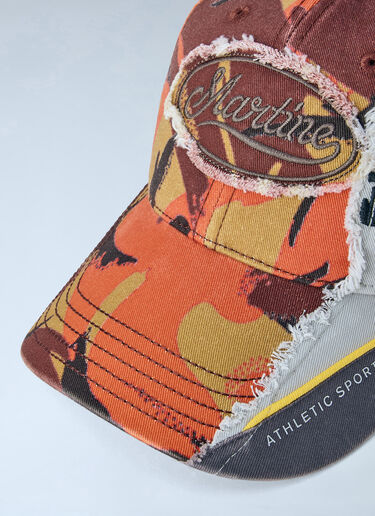 LN-CC® - Martine Rose: Collage Cap - Orange Martine Rose Collage Cap Orange mtr0164005
