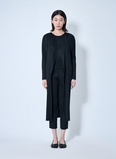 Pleats Please Issey Miyake Pleated Shirt Black plp0260016