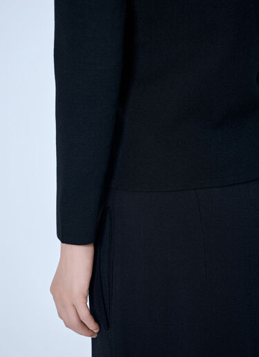 LN-CC® - Toteme: Compact Knit V-Neck - Black Toteme Compact Knit V-Neck Black tot0265033
