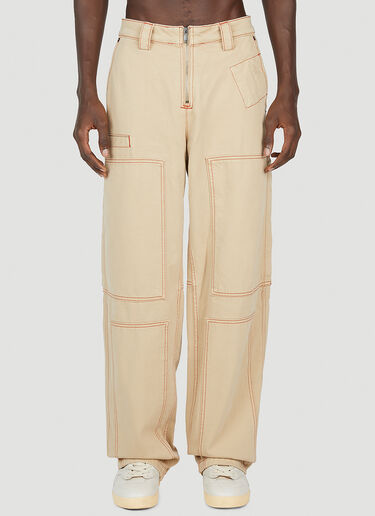 Jacquemus Le De-Nimes Suno Cargo Pants Beige jac0151010