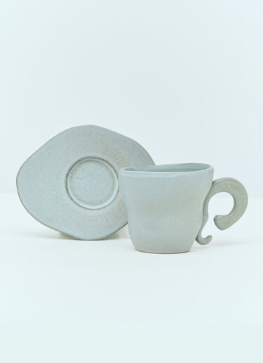 Anissa Kermiche Set Of Two Spill The Tea Cups Grey ank0355011