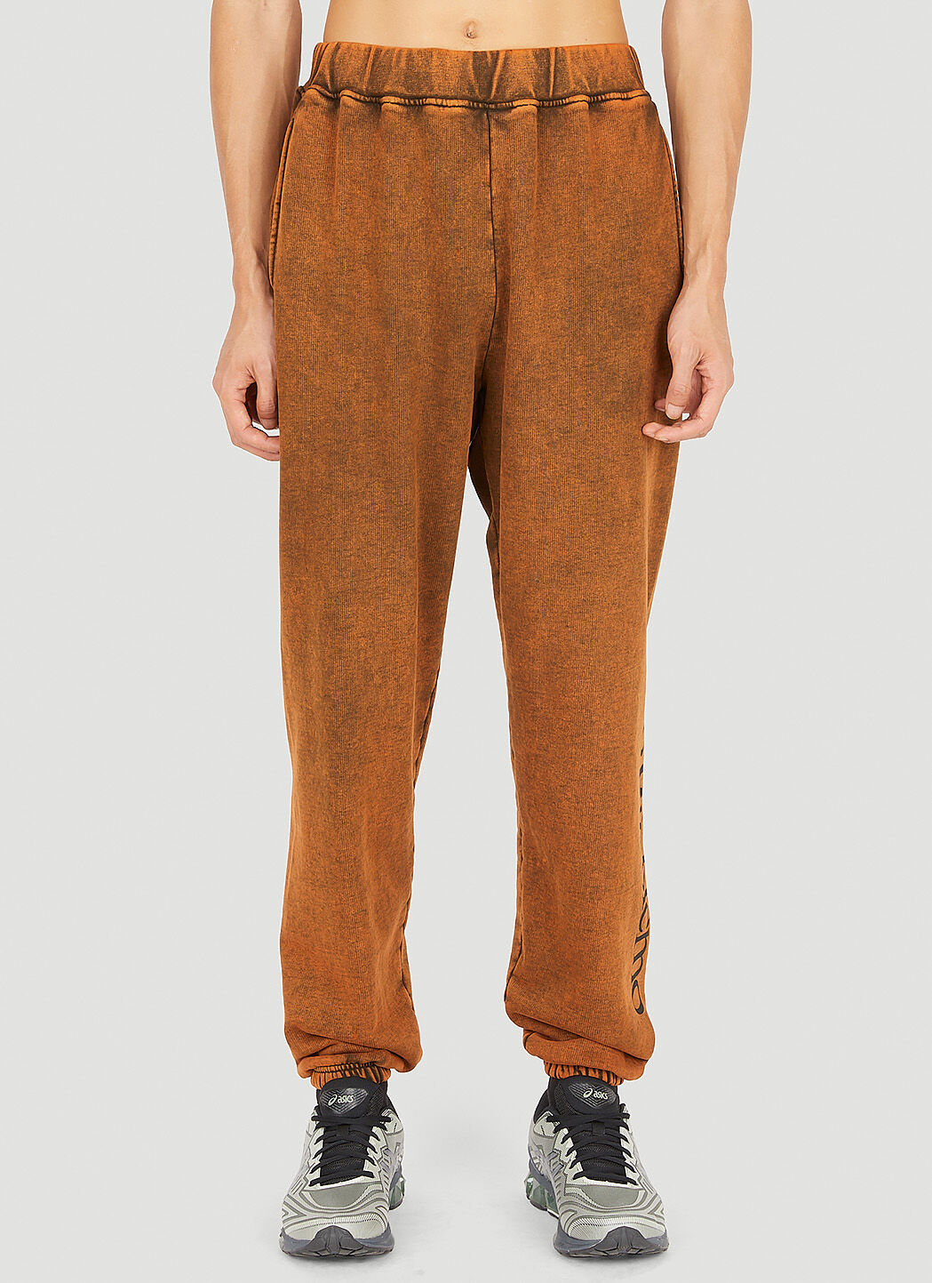 Aries Men s No Problemo Acid Track Pants in Orange LN CC