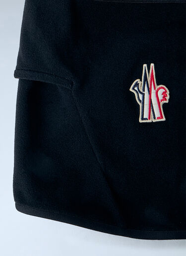 LN-CC® - Moncler Grenoble: Embroidered Logo Balaclava - Black Moncler Grenoble Embroidered Logo Balaclava Black mog0165015