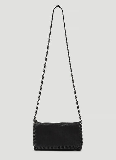 Stella McCartney Falabella Fold Over Shoulder Bag Black stm0248041