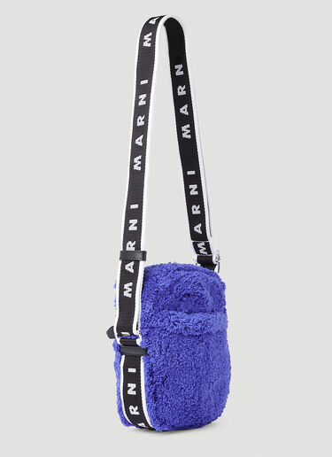 Marni Branded Strap Crossbody Bag Blue mni0152018