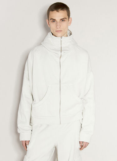 Entire Studios Full Zip Hooded Sweatshirt White ent0155021