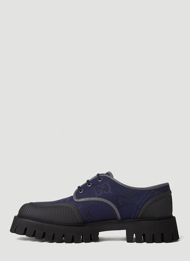 Gucci GG Lace-Up Shoes Navy guc0152087