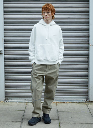 Massimo Osti Studio Logo Hooded Sweatshirt White mao0158033