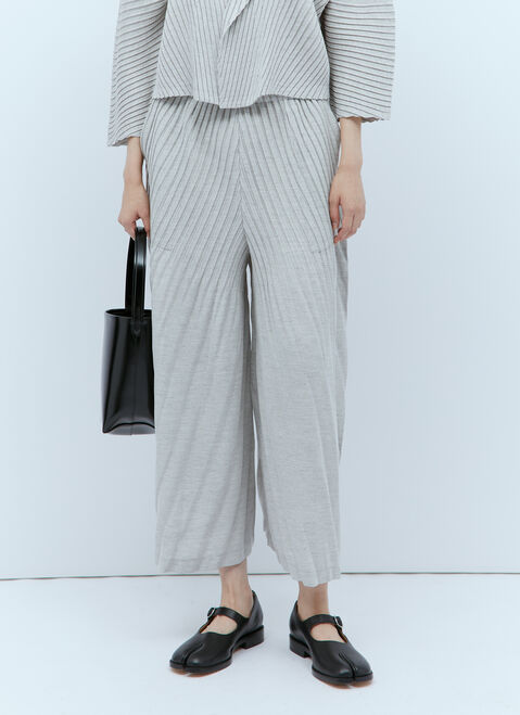 Issey Miyake Linen Like Pleats Pants Black ism0255003